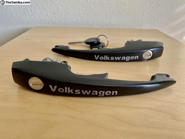 Thumbnail: VW BUG GHIA Tattooed Outside Door Handle SET 68-79