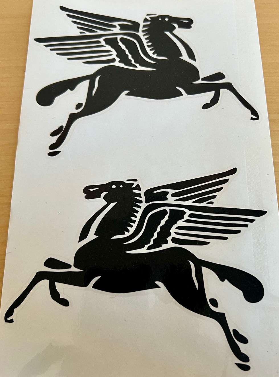 Thumbnail: PORSCHE 550 356 911 Pegasus Vintage Mobile Oil Racing Sticker Decal SET