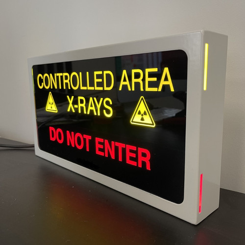 Two stage Xray warning light Clark Dental Vet