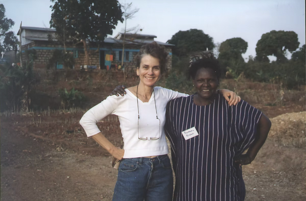 Frances with Romana Kivaa, member of Kenya's Green Belt Movement