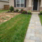 Hardscaping services: paver walkway to house