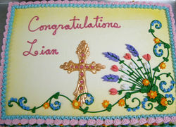 Religious Candy Melt Cross II Cake