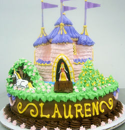 Girl Elegant Castle Cake