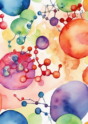 watercolor image of molecular interactions, colorful.jpg