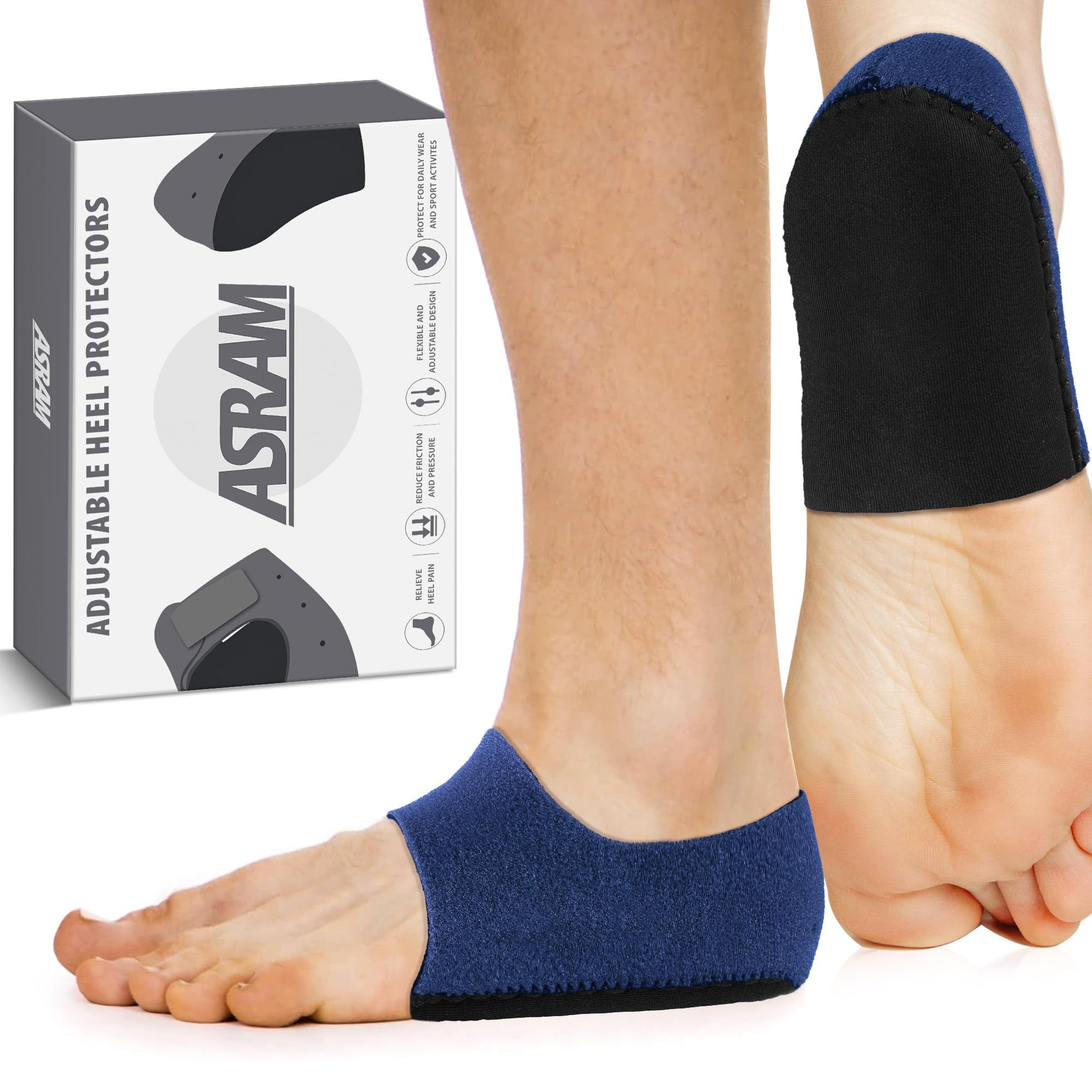 Plantar Fasciitis Heel CupHeel Sleeve InsertsAdjustable Heel ProtectorsHeel Cush