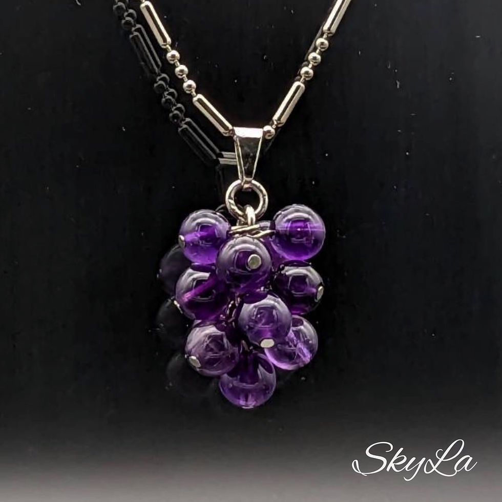 アメジスト★ぶどうネックレス