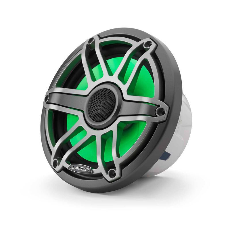 Thumbnail: JL Audio 7.7"Marine Speakers Gunmetal & Titanium Sport Grilles with LED Lighting