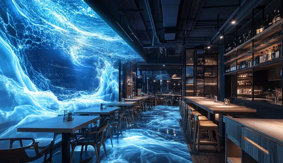 fusionaistudio_a_resturant_surrounded_by_LED_screen_with_an_int_c2c8ea17-5336-49f3-ad40-76