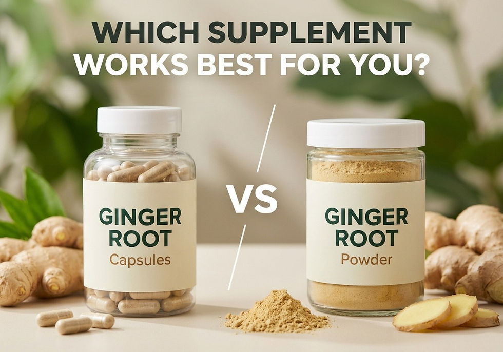 Ginger Capsules vs Powder: Which Is Better?