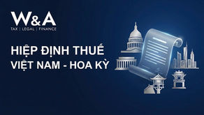 Ảnh là banner đồ họa trên nền xanh đậm về chủ đề "HIỆP ĐỊNH THUẾ VIỆT NAM - HOA KỲ":