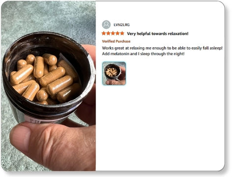 Customer reviews on Herbpy Valerian Supplement — users appreciate relaxation, better sleep, and support for reduced stress from valerian root with lemon balm and L-theanine.