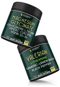 Herbpy Bundle 6in1 Magnesium Glycinate Supplement & 5in1 Valerian Root Capsules.jpg