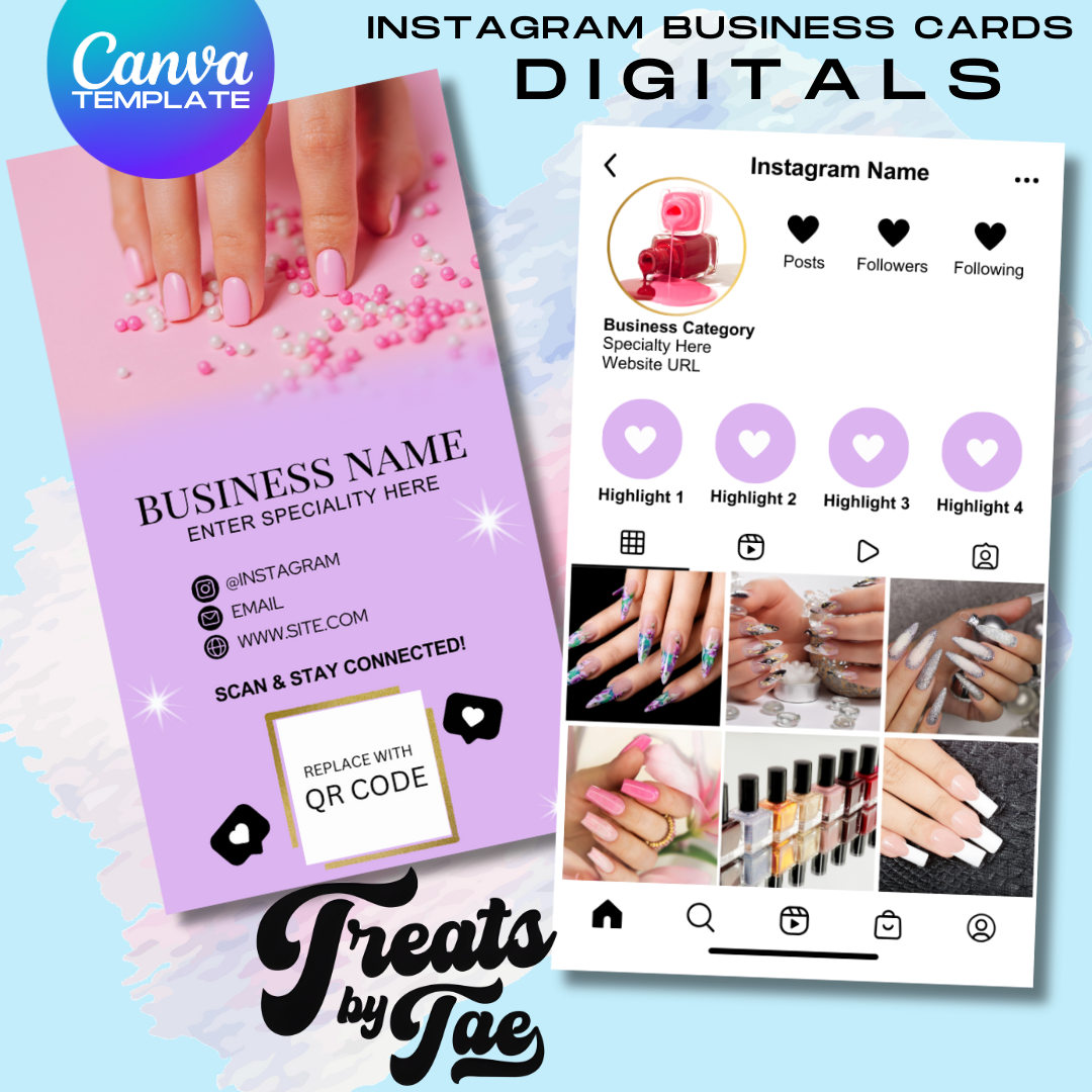 Instagram Business Cards Canva Template- 03