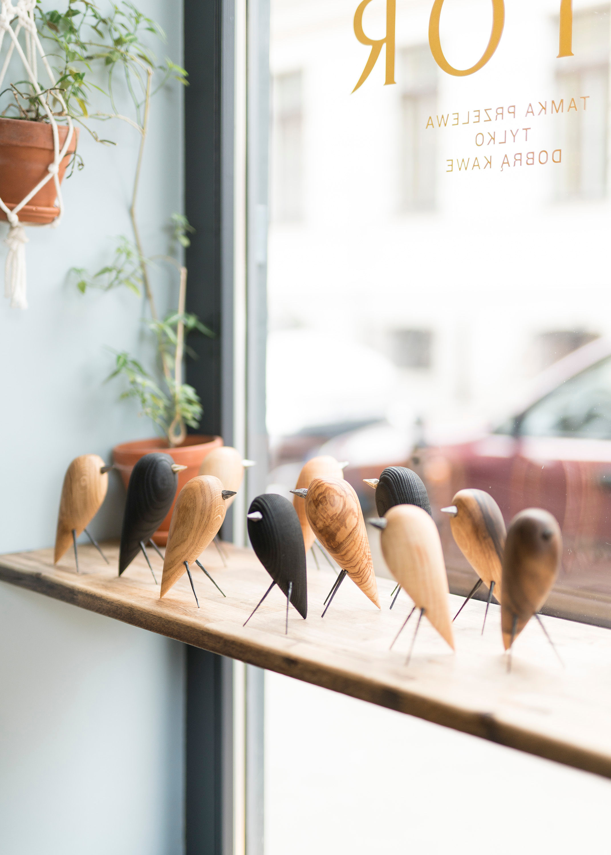 Handmade Elm Wood Bird