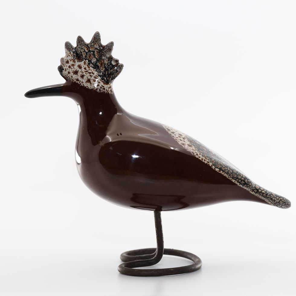 Thumbnail: JEHN CERAMIKA Handmade Hoopoe Bird (13cm tall)