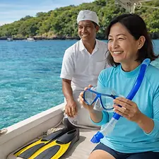 snorkeling asian woman .webp