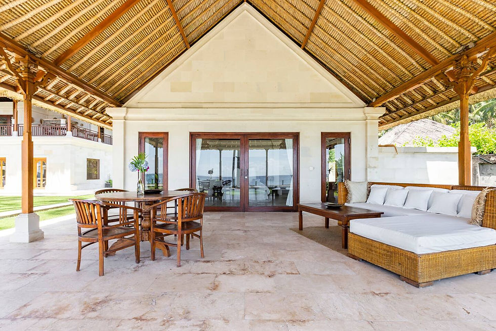 exterior lounge off bedroom 5 star residence