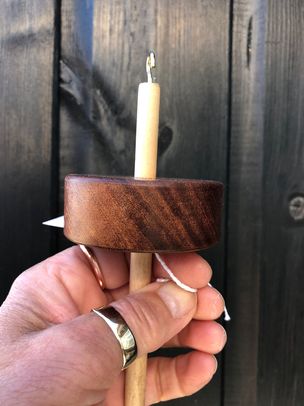 Thumbnail: Hand Turned Upcycled DROP SPINDLE