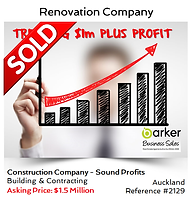 Construction company sold by Alan Dufty, Business Broker Auckland