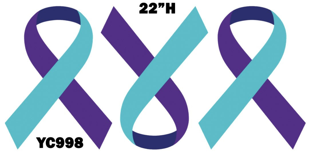 YC998 Suicide prevention ribbon