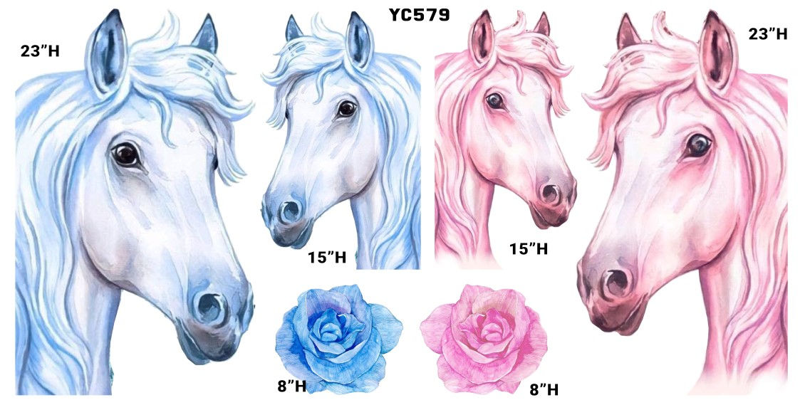 YC579 Gender reveal western horse