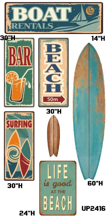 UP2416 FS TROPICAL BEACH POOL SURFBOARD
