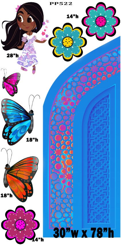 Thumbnail: UP522-23 6.5 FT TALL ENCANTO INSPIRED DOOR CUTOUTS PROPS