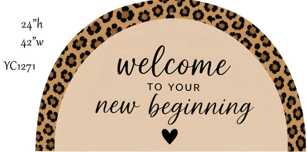 YC1271 HALF CIRCLE HOME SIGN QS