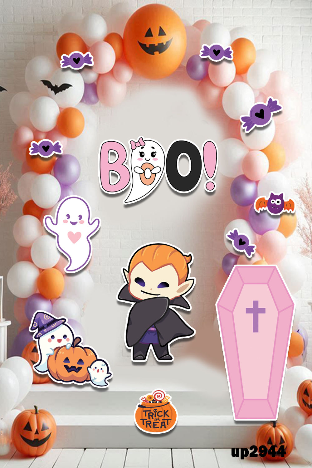 UP2944 HALLOWEEN BOO CUTOUT PROPS