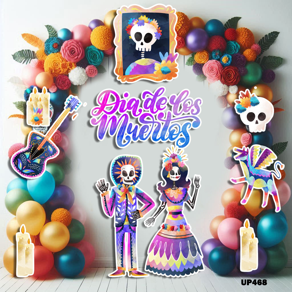 UP468 HS DIA DE LOS MUERTOS HALLOWEEN PROPS