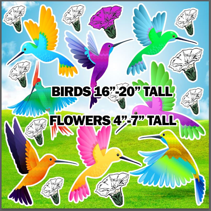 UP346 HS BIRDS HUMMINGBIRD