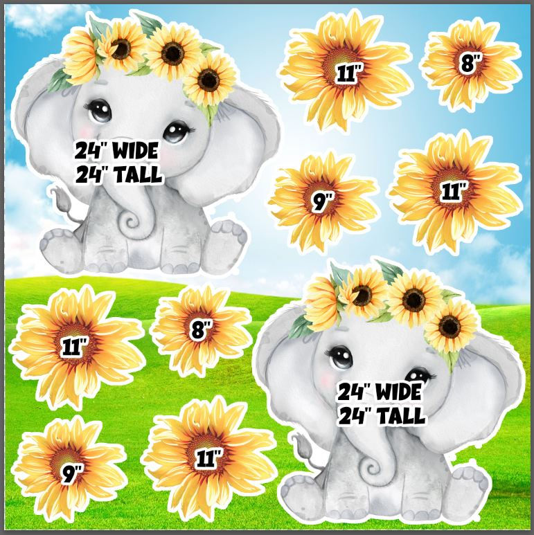 UP382 HS ELEPHANT SUNFLOWERS