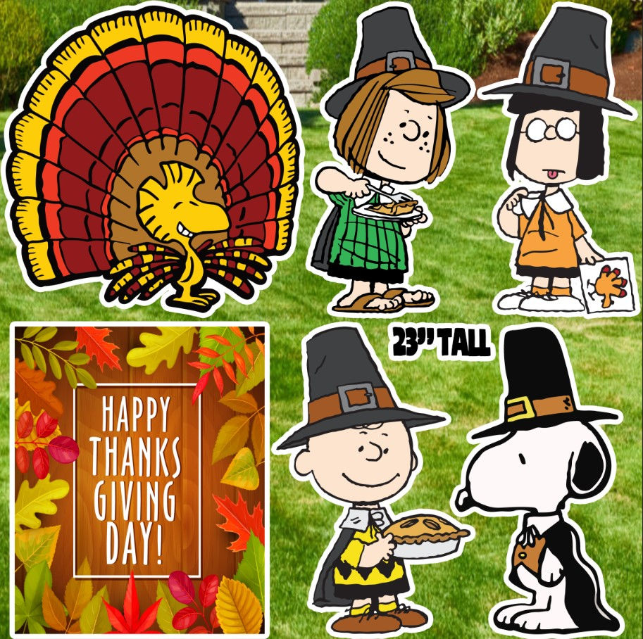 UP1299 SNOOPY THANKSGIVING PROPS