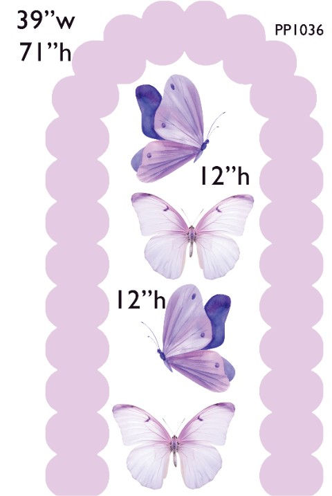 Thumbnail: PP1036 6FT BUBBLE OPEN ARCH AND BUTTERFLIES