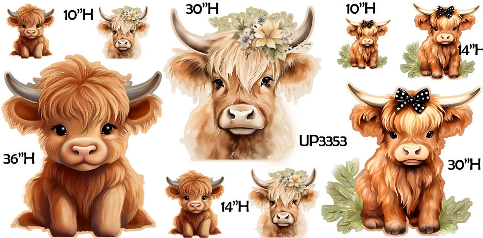 UP3353 HIGHLAND COWS