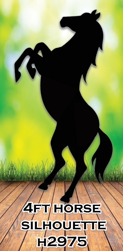 H2975 4FT HORSE SILHOUETTE