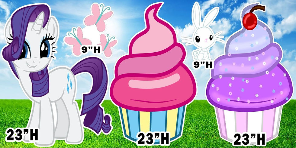 YC367 MY LITTLE PONY CUPCAKES