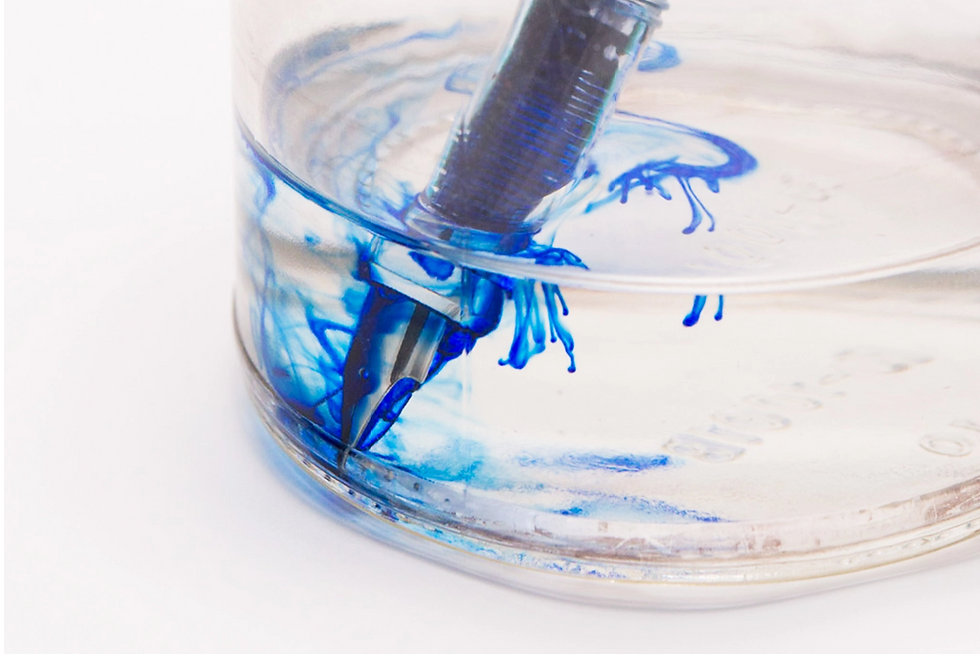 Keeping your fountain pen clean greatly extends it's life