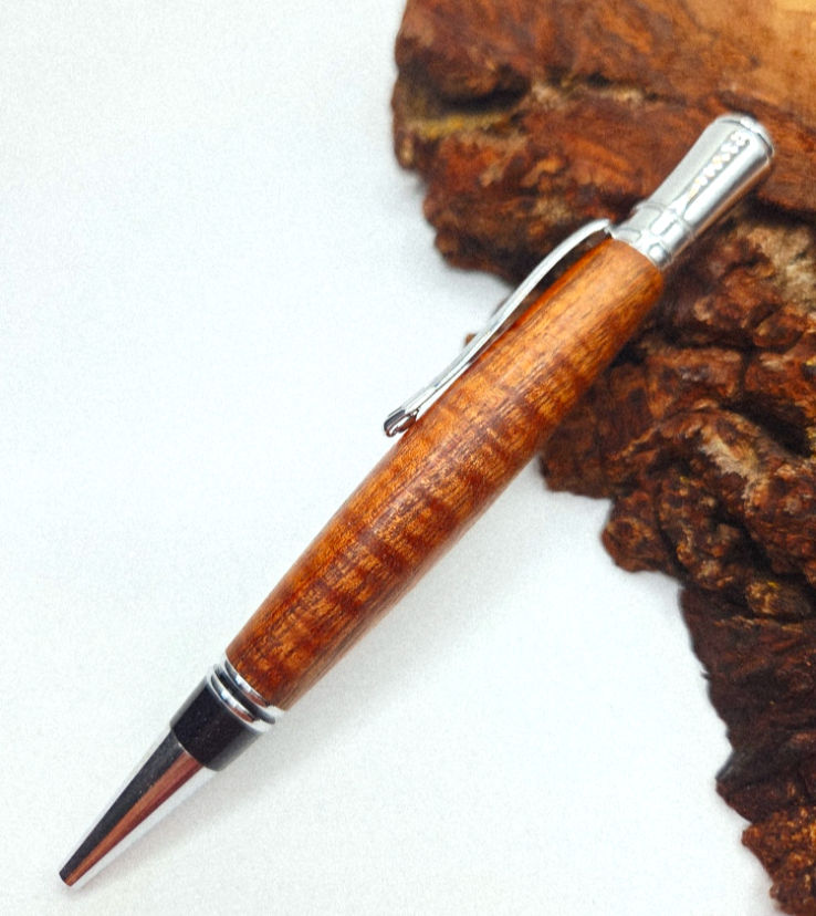 Curly Koa Hand-crafted Ballpoint Pen