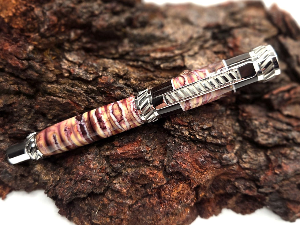 Luxury Rollerball Pen made from Mammoth Tooth