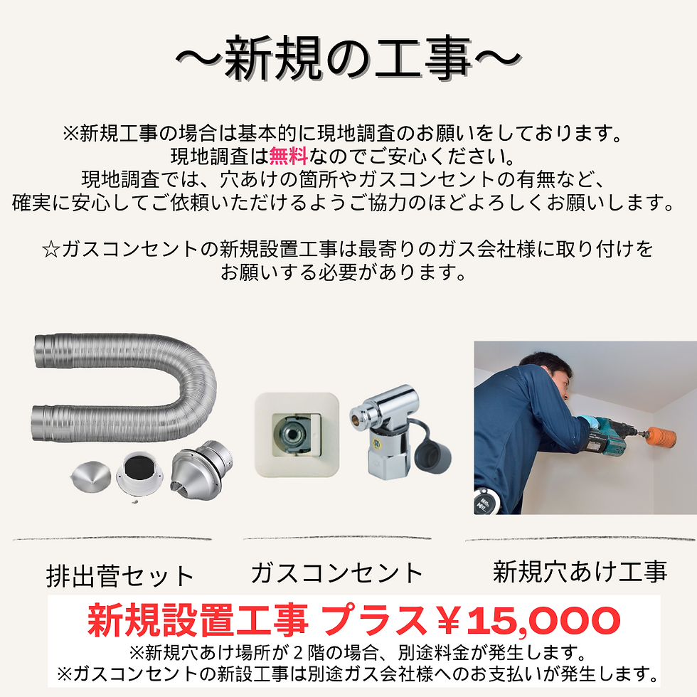 乾太くんの新規工事