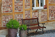 Brick House Wood Door
