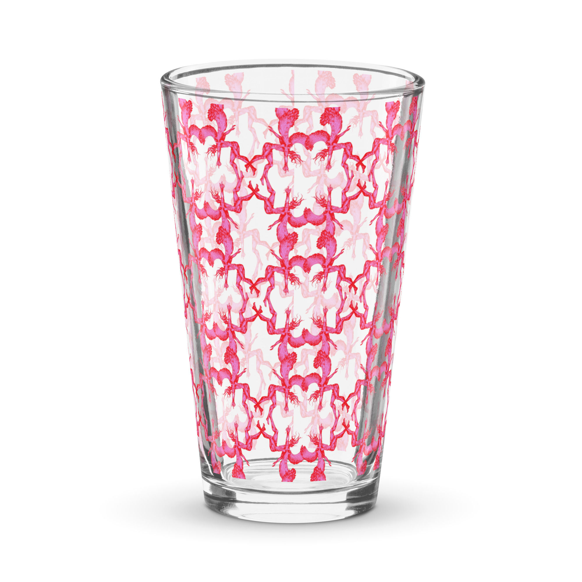 Angel Fractal Glass Pink