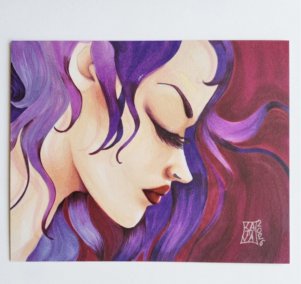 Purple Hair The 6x8 Alcohol Marker Original