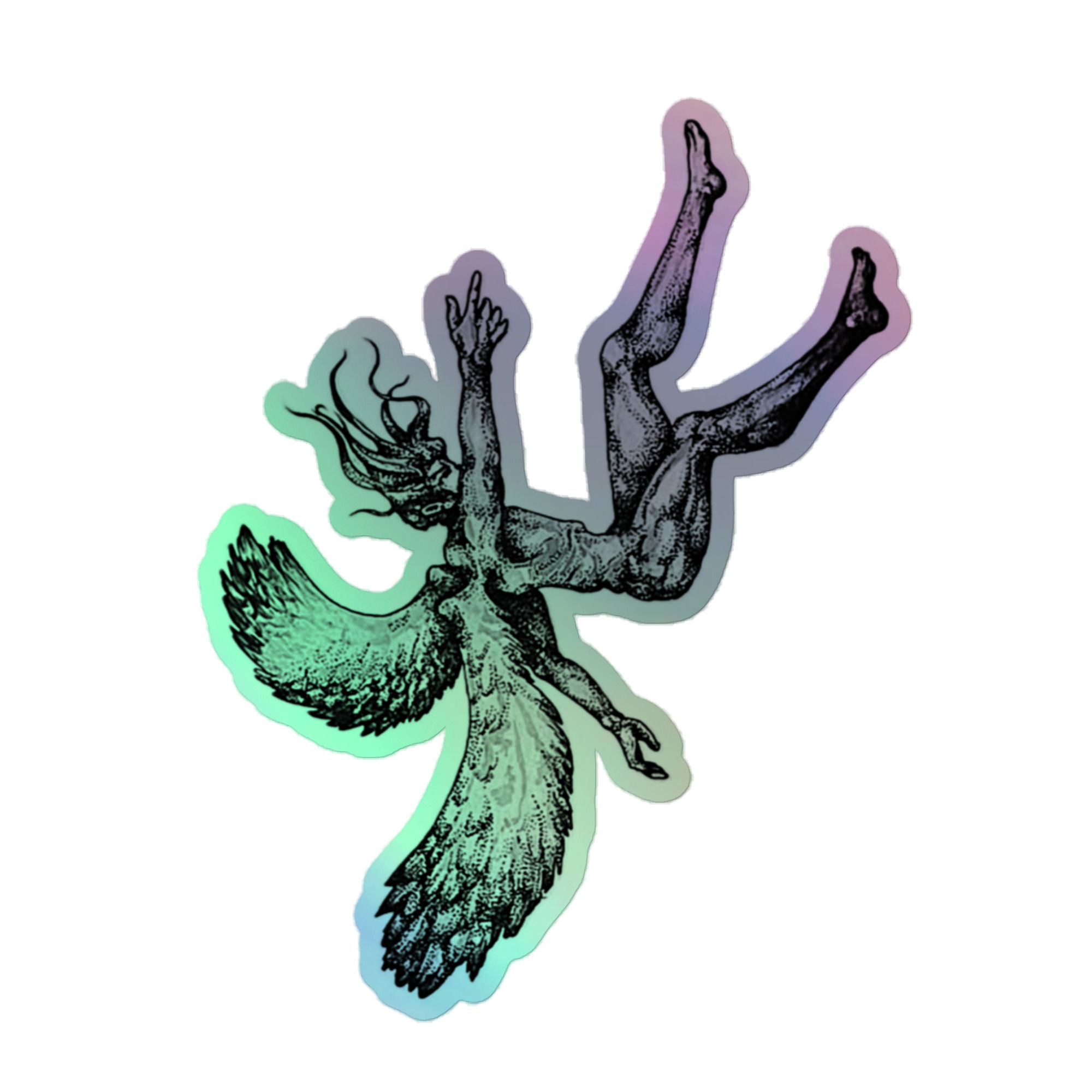 Angel Holographic sticker