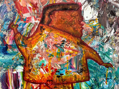 11 - Audrey Tucker, Temps seul, Marqueur, pastels à l_huile, Acrylique.jpg