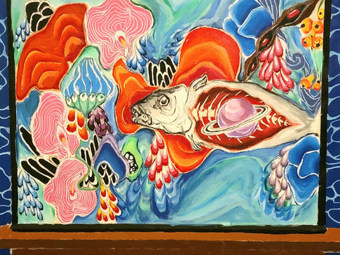 11 - Jesse Omage, Chercheur, Peinture acrylique.jpg