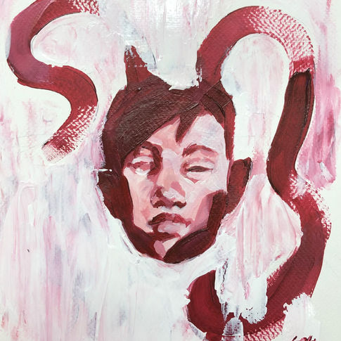 12 - Solanne Bianchi Melchin, La vie en rose, Acrylique sur papier.jpg