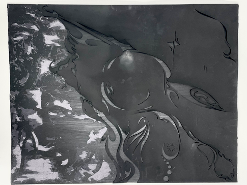 11 - Zoé Voinot, Sans titre, Pochoir, acrylique et peinture aérosol.HEIC