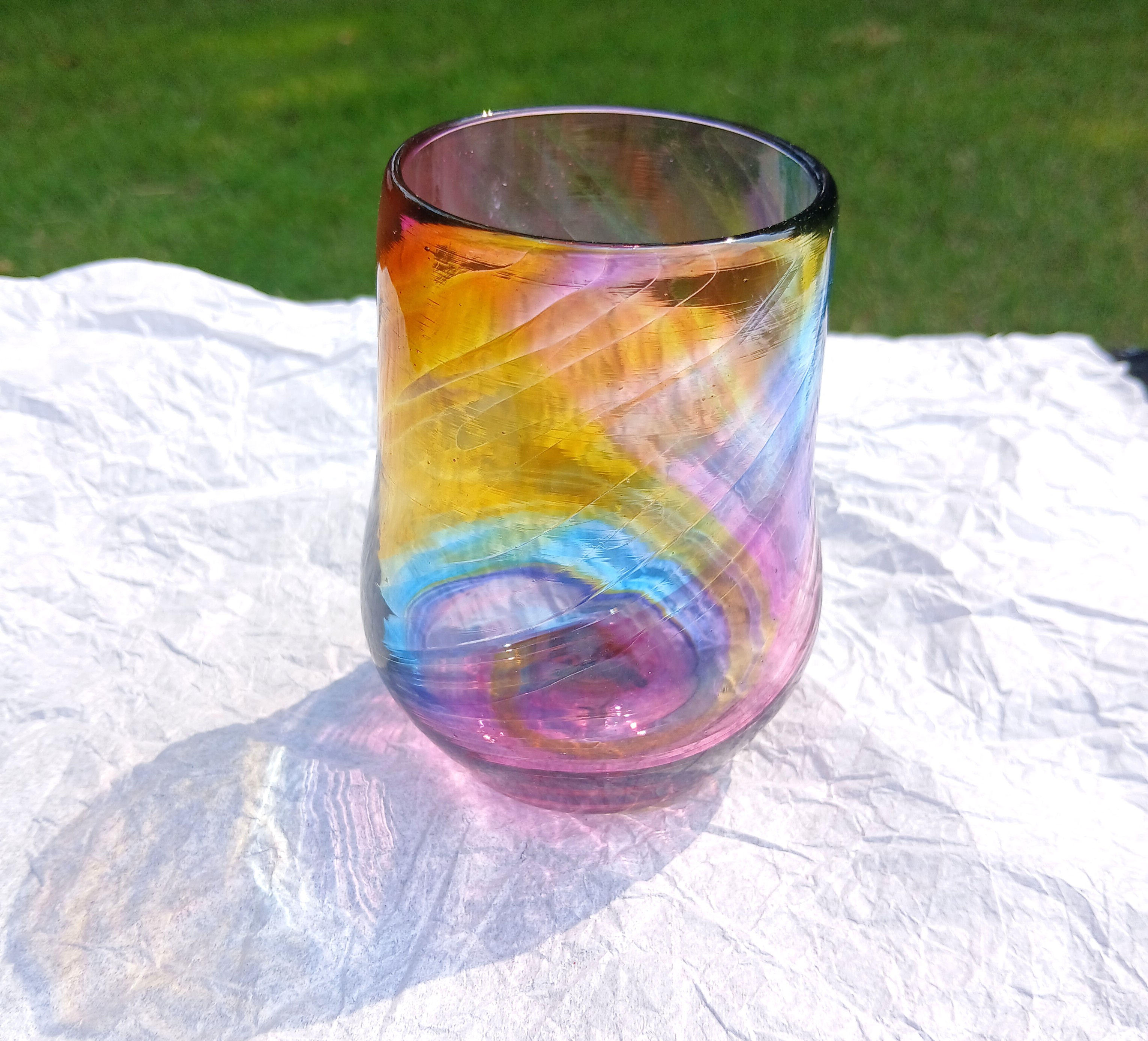 Stemless wine glass -Pride